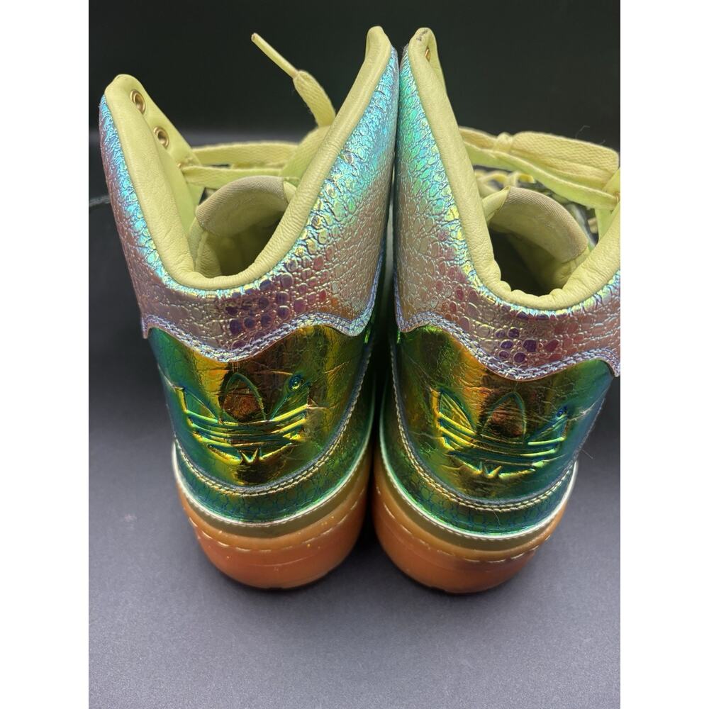 Adidas Jeremy Scott JS Wings 1.0 Rainbow Iridescent Gold Orange Size 11 Rare - Picture 7 of 15
